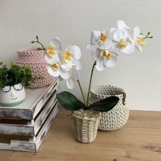   Orchidea OkosDekor középrész (fehér) - zsákhoz, vázához