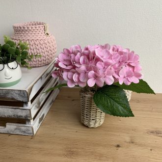   Hortenzia OkosDekor középrész (rózsaszín) - zsákhoz, vázához