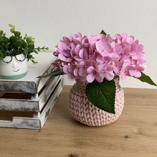 Hortenzia OkosDekor középrész (rózsaszín) - zsákhoz, vázához