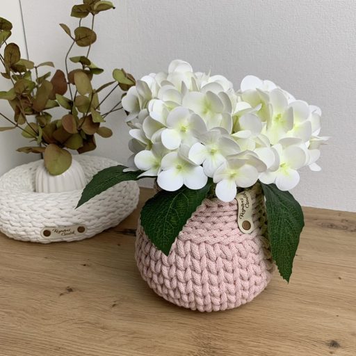 Hortenzia OkosDekor középrész (krém) - zsákhoz, vázához