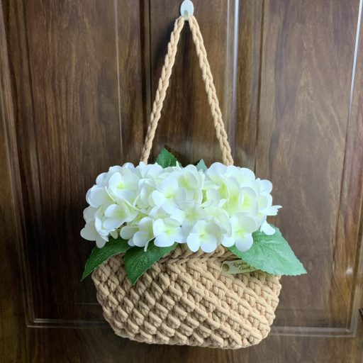 Hortenzia OkosDekor középrész (krém) - zsákhoz, vázához