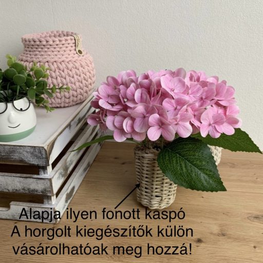 Hortenzia OkosDekor középrész (krém) - zsákhoz, vázához