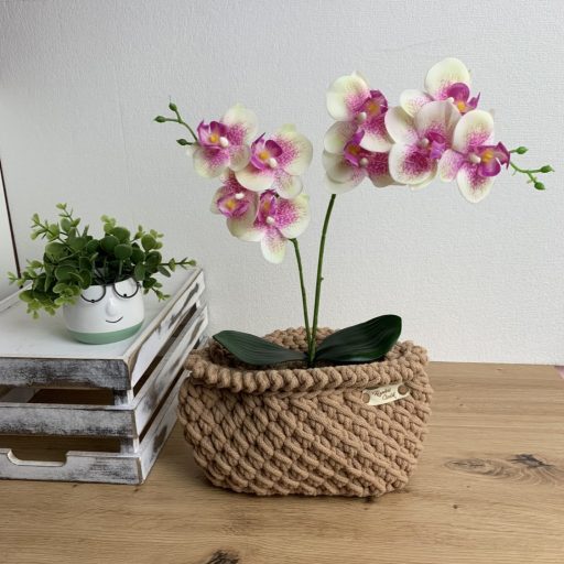 Orchidea OkosDekor középrész (krém-rózsaszín) - zsákhoz, vázához