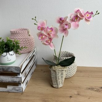   Orchidea OkosDekor középrész (rózsaszín) - zsákhoz, vázához