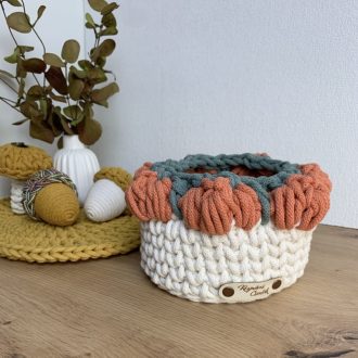 3D tökös tároló kosár - Sütőtök tökök