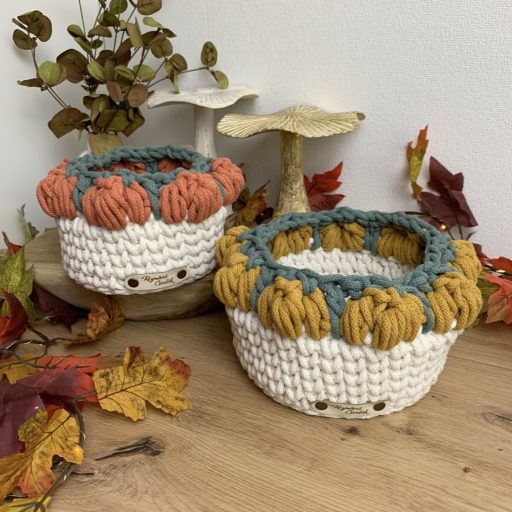 3D tökös tároló kosár - Sütőtök tökök