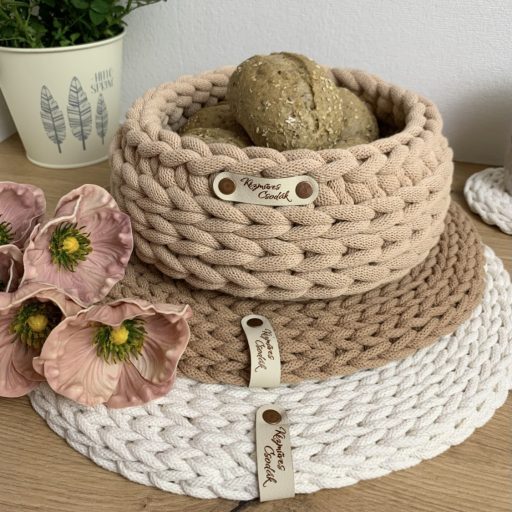 Emma kenyértartó kosár - Biscuit